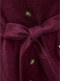 Solid Foldover Collar Pocket Asymmetrical Hem Belted Coat -Bloomchic Shop 670262266 us d06db5fd 19f8 45df bacd 0ec767744448