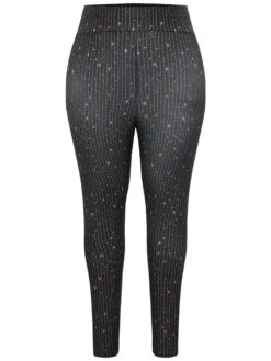Striped & Star Print Elastic Waist Leggings -Bloomchic Shop 672673615 qt 0fdce0c5 68df 4413 bcf0 9412fbbf6238