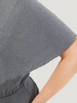 Plain Button Detail Flutter Sleeve Bodysuit 18 Plain Button Detail Flutter Sleeve Bodysuit -Bloomchic Shop 675945890 lp