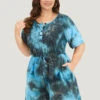 Tie Dye Button Up Ties Raglan Sleeve Jumpsuit 2 Tie Dye Button Up Ties Raglan Sleeve Jumpsuit -Bloomchic Shop 683814266 ia