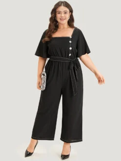 Contrast Stitch Pocket Button Detail Belted Zipper Jumpsuit -Bloomchic Shop 685357318 kj 98387308 c66b 4fef b317 e7512536473f