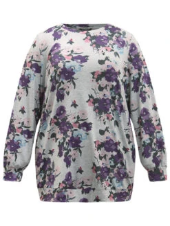 Floral Print Pocket Sweatshirt 19 Floral Print Pocket Sweatshirt -Bloomchic Shop 685811633 wu