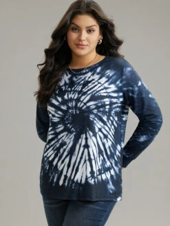 Tie Dye Long Sleeve Crew Neck Sweatshirt 11 Tie Dye Long Sleeve Crew Neck Sweatshirt -Bloomchic Shop 688706230 hq