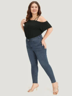 Plain One Shoulder Batwing Sleeve Cami Bodysuit 15 Plain One Shoulder Batwing Sleeve Cami Bodysuit -Bloomchic Shop 692445927 yp