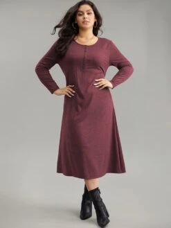 Solid Button Up Pocket Dress -Bloomchic Shop 69997263 qy a37fbb1c 5a50 42f7 80cf 5d1e434598e1