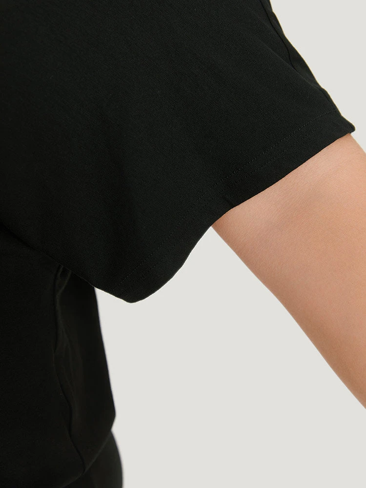 Plain One Shoulder Batwing Sleeve Cami Bodysuit 9 Plain One Shoulder Batwing Sleeve Cami Bodysuit - Image 7