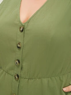 Plain Pocket Button Through Tank Jumpsuit 18 Plain Pocket Button Through Tank Jumpsuit -Bloomchic Shop 70906303 fj