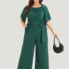 Solid Belted Pocket Cut Out Zipper Jumpsuit -Bloomchic Shop 710308976 xi