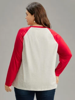 Christmas Graphic Contrast Raglan Sleeve T-shirt 20 Christmas Graphic Contrast Raglan Sleeve T-shirt -Bloomchic Shop 728881227 ai