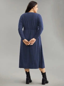 Solid Button Up Pocket Dress -Bloomchic Shop 729455497 ud 6d336be1 0bc3 4a7d 995b dd7558ff4f33