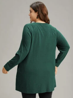 Santa Claus Print Long Sleeve T-shirt -Bloomchic Shop 733138154 fu af93a3a7 5ca0 480d 81fc c4aa8e01ed2c