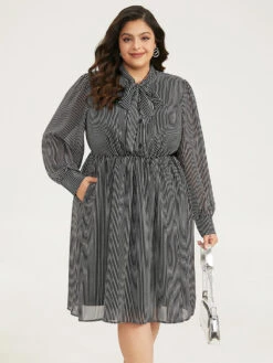 Striped Mesh Elastic Waist Knot Neck Dress 13 Striped Mesh Elastic Waist Knot Neck Dress -Bloomchic Shop 735772504 dy 939fd80b 8171 40e6 85c0 19996c0f3317