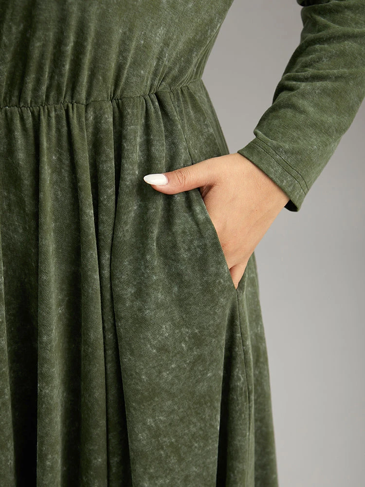 Vintage Heather Elastic Waist Hanky Hem Dress 8 Vintage Heather Elastic Waist Hanky Hem Dress - Image 6