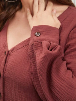 Solid V Neck Button Up Asymmetrical Hem Blouse 17 Solid V Neck Button Up Asymmetrical Hem Blouse -Bloomchic Shop 740624900 in 35a439ef 815c 43e4 a62d 6e3d21b577ca