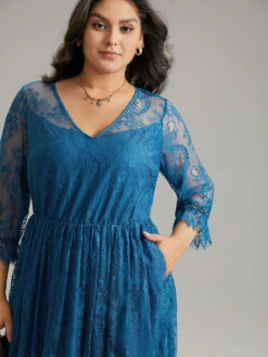 Plain Crochet Lace Mesh Elastic Waist Dress 14 Plain Crochet Lace Mesh Elastic Waist Dress -Bloomchic Shop 749358691 xa df94b28d 4601 42db 87ab 2207dec63bfc