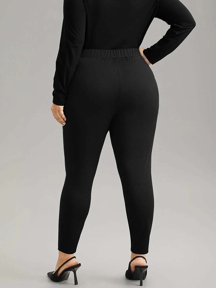 Plain Buckle Detail Slant Pocket Pants 4 Plain Buckle Detail Slant Pocket Pants - Image 2