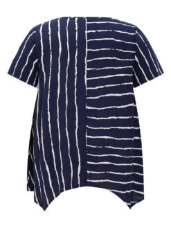 Striped Patchwork Hanky Hem Blouse 23 Striped Patchwork Hanky Hem Blouse -Bloomchic Shop 759275335 sg 7a2e79ec c30c 40fb 9086 ee6230975892