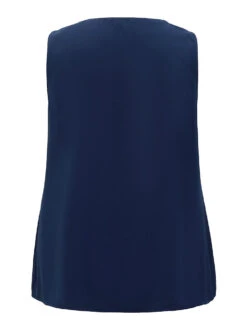 Solid Half Zipper Flap Detail Tank Top 30 Solid Half Zipper Flap Detail Tank Top -Bloomchic Shop 759827062 jq