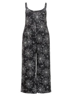 Halloween Spider Web Print Pocket Overall Cami Jumpsuit -Bloomchic Shop 763188218 cn c3c92b62 4947 4a08 84a8 2cc998b78c7e