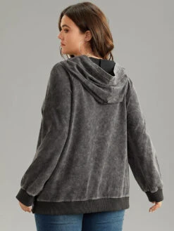 Contrast Patchwork Hooded Raglan Sleeve Sweatshirt -Bloomchic Shop 769073041 wp