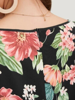 Floral Square Neck Zip Back Pocket Jumpsuit -Bloomchic Shop 772088384 ao 2c60153e 8ebe 4a9a 9a40 86555ef1c9e6