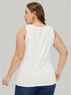 Figure Print Sleeveless Tank Top -Bloomchic Shop 772303693 ss