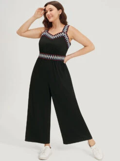 Contrast Trim Pocket Patchwork Cami Jumpsuit 12 Contrast Trim Pocket Patchwork Cami Jumpsuit -Bloomchic Shop 793617225 gp