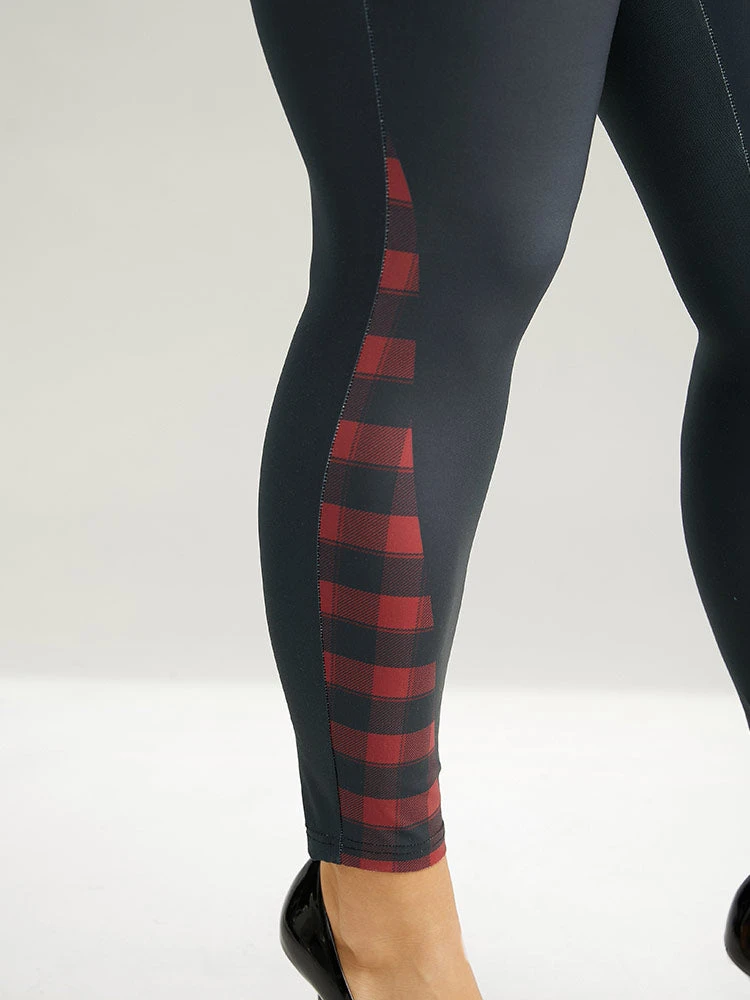 Supersoft Essentials Plaid Patchwork High Rise Leggings 8 Supersoft Essentials Plaid Patchwork High Rise Leggings - Image 6