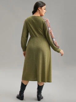 Boho Print Striped Patchwork Waffle Knit Dress 13 Boho Print Striped Patchwork Waffle Knit Dress -Bloomchic Shop 807391715 mm 8ee22520 c2fb 471a a50a eb1539a885ed