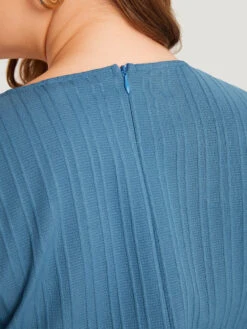 Textured Bowknot V Neck Shirred Pocket Jumpsuit -Bloomchic Shop 811514014 jj