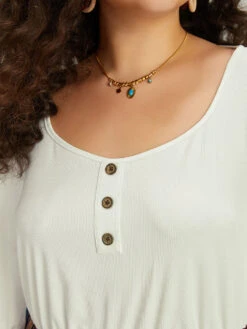 Rainbow Print Wrap Hem Pocket Button Detail Jumpsuit -Bloomchic Shop 823422291 mx