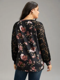 Floral Lace Panel Raglan Sleeve Sweatshirt 10 Floral Lace Panel Raglan Sleeve Sweatshirt -Bloomchic Shop 830338963 jm 90d022f0 6209 48d1 bef8 25d933a217b4