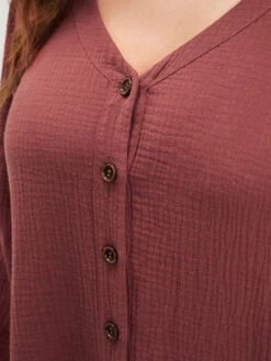 Solid V Neck Button Up Asymmetrical Hem Blouse 13 Solid V Neck Button Up Asymmetrical Hem Blouse -Bloomchic Shop 835673276 rx 34ab1ea5 2e0d 416c b8ae ac26d5e718ef