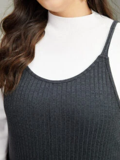 Plain Texture Pocket Adjustable Straps Jumpsuit -Bloomchic Shop 851937375 es