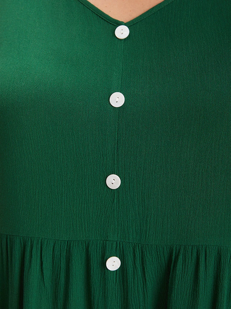 Plain Flutter Hem Button Detail Tank Top 10 Plain Flutter Hem Button Detail Tank Top - Image 8