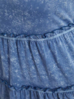 Contrast Stitch Frill Trim Ruffle Tiered Vintage Tank Top -Bloomchic Shop 855755826 xe