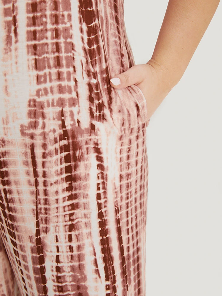 Tie Dye Striped Pocket Backless Cami Jumpsuit 8 Tie Dye Striped Pocket Backless Cami Jumpsuit - Image 6