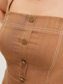 Solid Button Detail Pocket Stitch Zipper Cami Jumpsuit -Bloomchic Shop 868998592 sd d82dadaf f6a3 4bf3 b21a f5f4d995584e