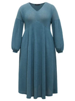 Solid Waffle Knit Pocket Lantern Sleeve Dress 19 Solid Waffle Knit Pocket Lantern Sleeve Dress -Bloomchic Shop 873844855 sk 20fbfe56 1107 4e1d 9e04 2f8ee4779cc2