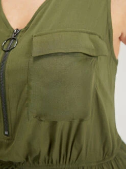 Plain V Neck Drawstring Pocket Zipper Jumpsuit 16 Plain V Neck Drawstring Pocket Zipper Jumpsuit -Bloomchic Shop 87463320 kv 982111da e39a 4cc9 8bbc 64228cfb47ce