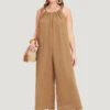 Plain Textured Pocket Halter Tie Overall Jumpsuit 2 Plain Textured Pocket Halter Tie Overall Jumpsuit -Bloomchic Shop 880531422 ye