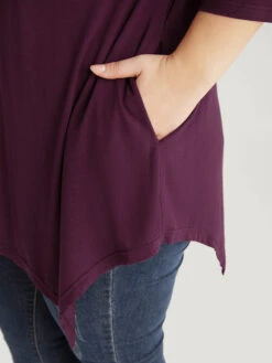 Supersoft Essentials Contrast Lace Asymmetrical Hem T-shirt 14 Supersoft Essentials Contrast Lace Asymmetrical Hem T-shirt -Bloomchic Shop 889609966 fa 143a982d 41d2 4f08 8956 ef38676378f7