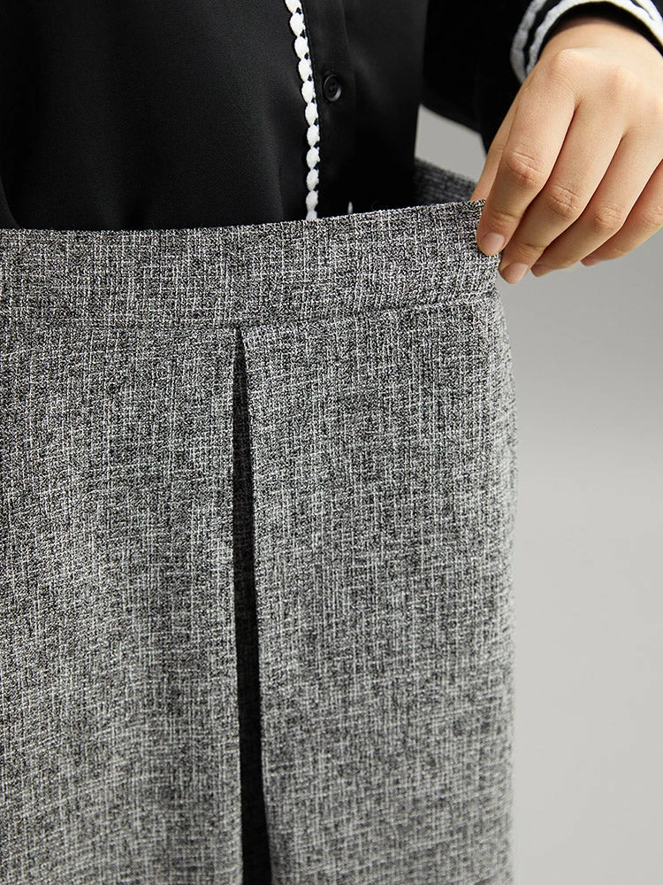 Plain Texture Pleated Pocket Cropped Skirt 10 Plain Texture Pleated Pocket Cropped Skirt - Image 8