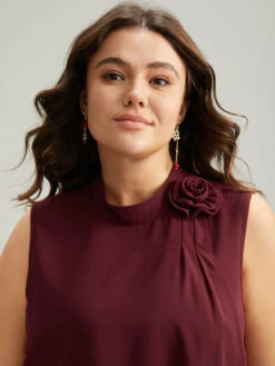 Rose Detail Layered High Low Hem Chiffon Tank Top -Bloomchic Shop 890895783 bn a6e9b5f4 3ffb 4f3c 8564 c43ce8a3cbb2