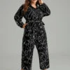 Halloween Art & Design Belted Pocket Jumpsuit -Bloomchic Shop 893958099 od