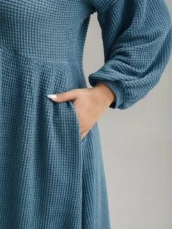 Solid Waffle Knit Pocket Lantern Sleeve Dress 18 Solid Waffle Knit Pocket Lantern Sleeve Dress -Bloomchic Shop 895062559 rl 352fd4a1 04f0 4dbf 939b 667de723a9cc