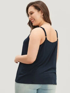 Solid Adjustable Straps Webbing Patchwork Cami Top -Bloomchic Shop 911754531 gl 92728521 cb6e 4b37 a841 78cba22d163f