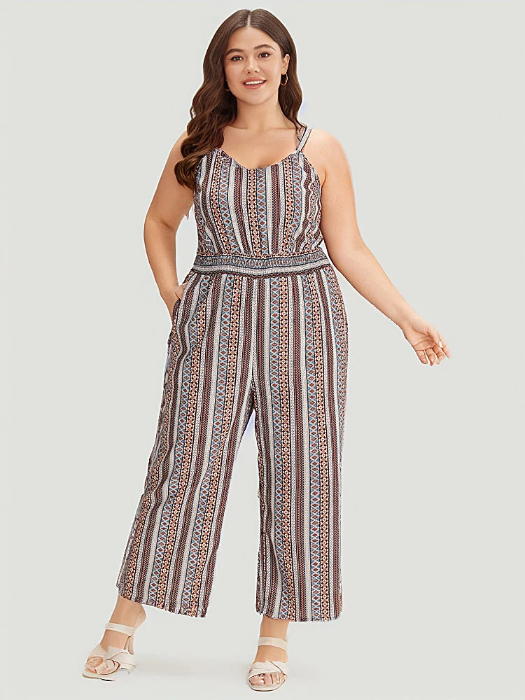Bandana Striped Pocket Cami Jumpsuit 3 Bandana Striped Pocket Cami Jumpsuit