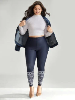 Christmas Elastic Waist Skinny Very Stretchy Leggings 9 Christmas Elastic Waist Skinny Very Stretchy Leggings -Bloomchic Shop 919355327 cs