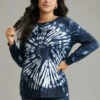 Tie Dye Long Sleeve Crew Neck Sweatshirt 2 Tie Dye Long Sleeve Crew Neck Sweatshirt -Bloomchic Shop 926208536 bq